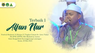 AL FUNNUR MALANG TERBAIK 1 | FESBAN PK IPNU IPPNU MA MATHOLI'UL ANWAR SIMO SUNGELEBAK LAMONGAN 2023