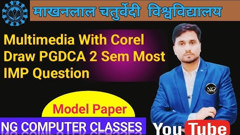 PGDCA 2Sem Multimedia With Corel Draw Premiere And Sound Forge IMP Questions | Corel Draw IMP 2PGDCA
