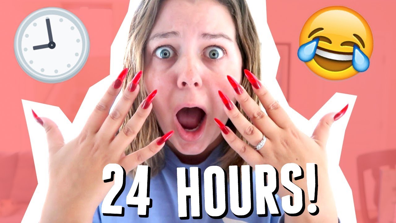 nails chermside WEARING the LONGEST NAILS for 24 HOURS w/ Sierra Schultzzie