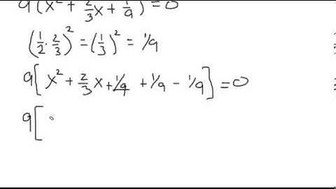 Intermediate Algebra-Solving Quadratic Equations by Completing the Square