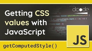 Getting CSS Styles with JavaScript - getComputedStyle() function