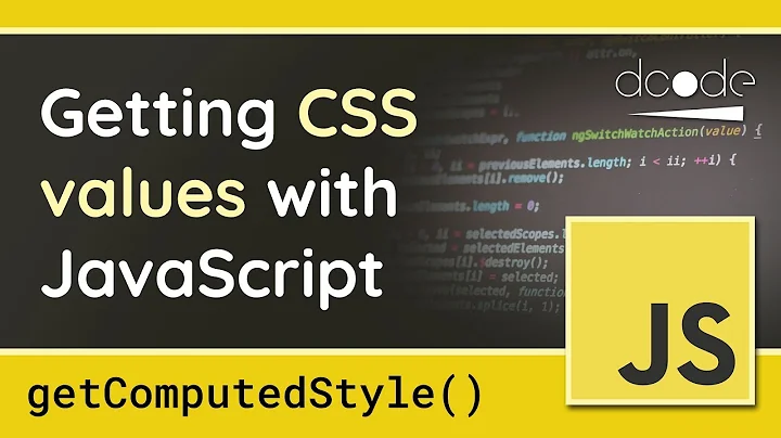 Getting CSS Styles with JavaScript - getComputedStyle() function