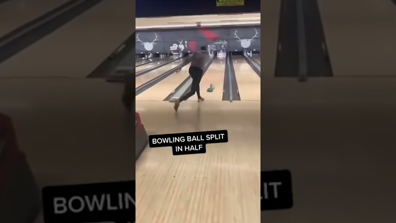 Bowling Ball Split In Half 😳 