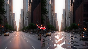 How to make Wet Ground or Rain Effect in Photoshop