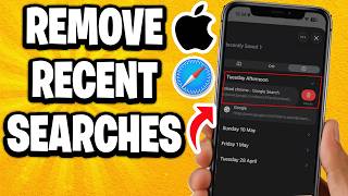How To Remove Recent Searches In Safari On Iphone