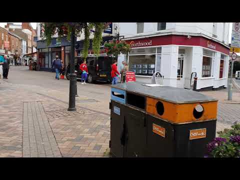 Walking in the center of Banbury.