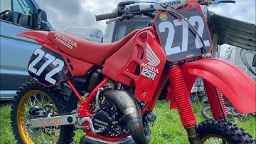 FULL GAS on a 1989 HONDA CR125 | WEEDON MX | go pro Lap