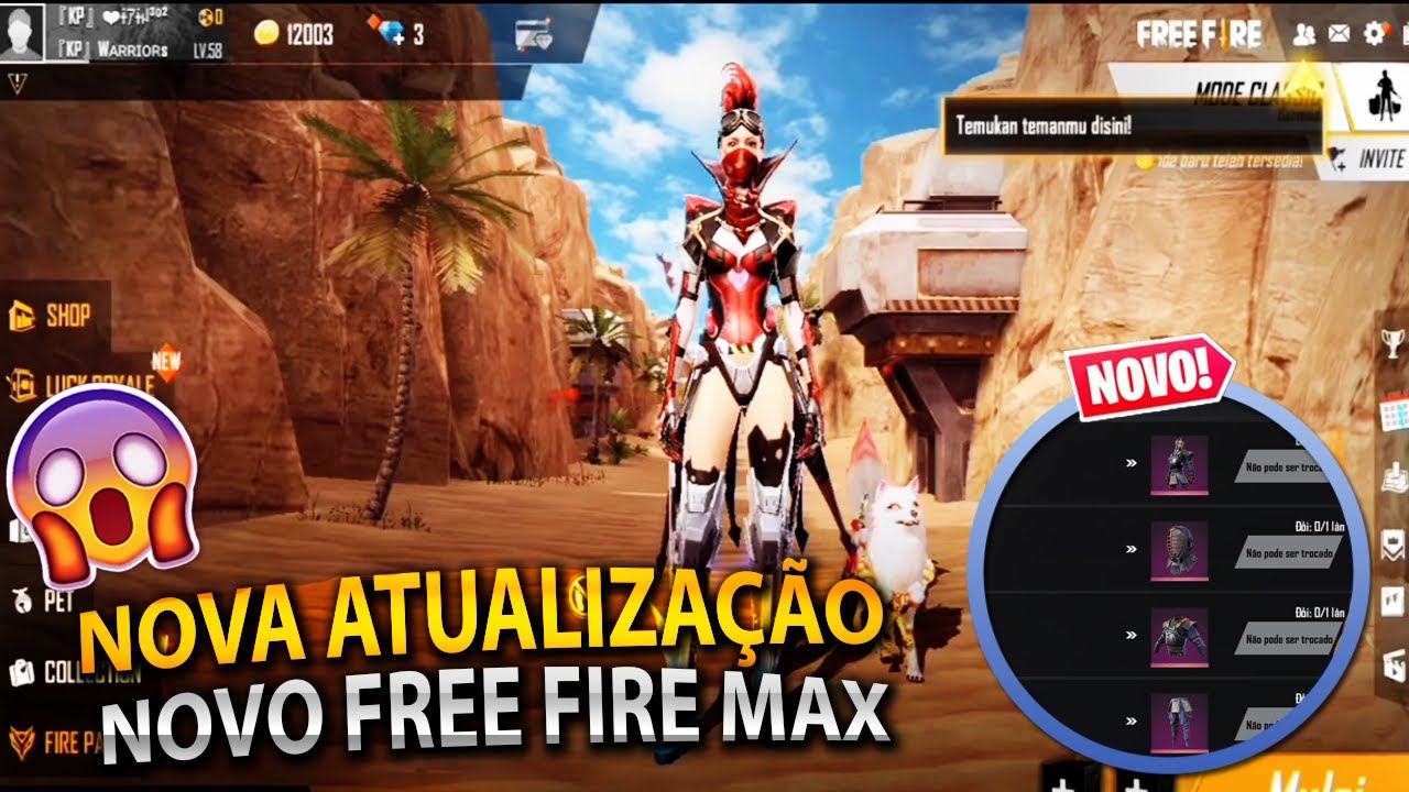 Free Fire MAX é lançado mundialmente junto com nova atualização do jogo  original 