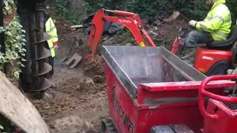 Mini piling assuredgroundworks.co.uk ph 07887531451