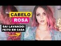 CORTEI E PINTEI MEU CABELO ROSA SOZINHA EM CASA - Gabriela Capone