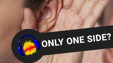 Microphone Only Recording Left Channel In Audacity