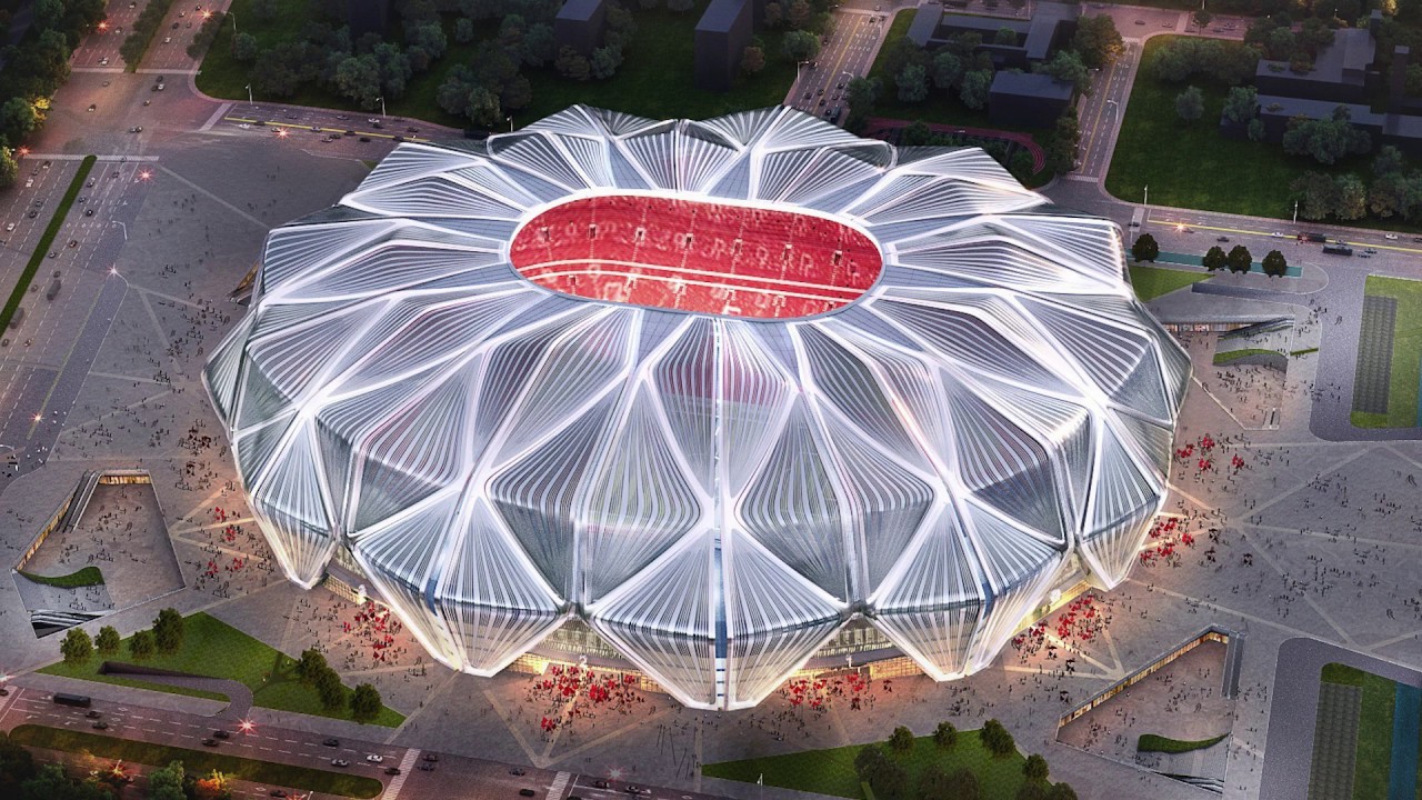 NEW DESIGN: Guangzhou Evergrande Stadium - YouTube