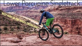 Porcupine Rim Singletrack Trail | Best section of the whole Enchilada? | Moab, Utah | 4K Drone