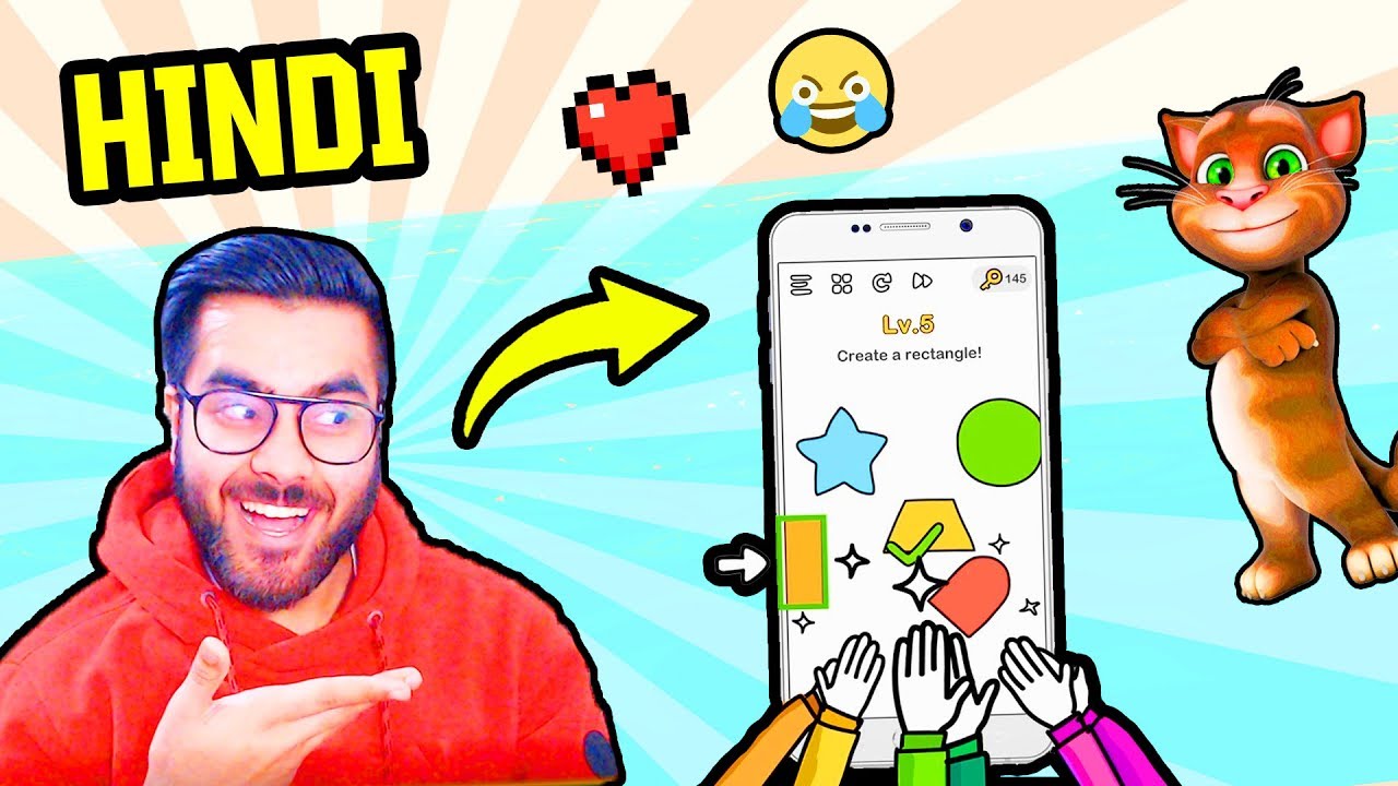 FUNNY MOBILE GAMES... 😂😍 | BrainOut, My Talking Tom & more... | Hitesh KS