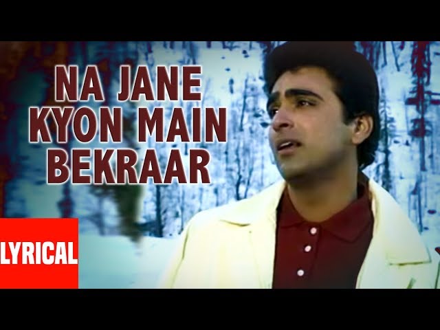 Na Jaane Kyon Main Beqarar Lyrical Video | Phir Lehraya Lal Dupatta | Anuradha Paudwal, Udit Narayan class=