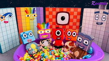 Looking for Numberblocks Puzzle 100 Space ASMR - Numberblocks Satisfying Video #87