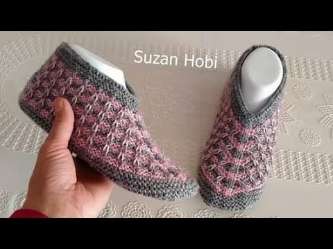 En Kolay Patik Modellerinden :) Çeyizlik Patik Modeli /Knit socks /Knit Slippers