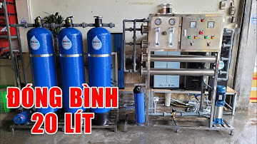 Dàn máy lọc nước đóng bình 20 lít công suất lọc 1000 lít 1 giờ
