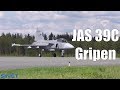 Gripen Landing Dance - Saab JAS 39C at Seinäjoki Airshow 2017