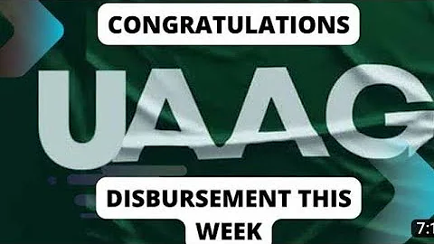 UAAG:  DISBURSEMENT HAS COME & OUR BLESSINGS ARE HERE | SEE DETAILS  | SHARE WIDELY 