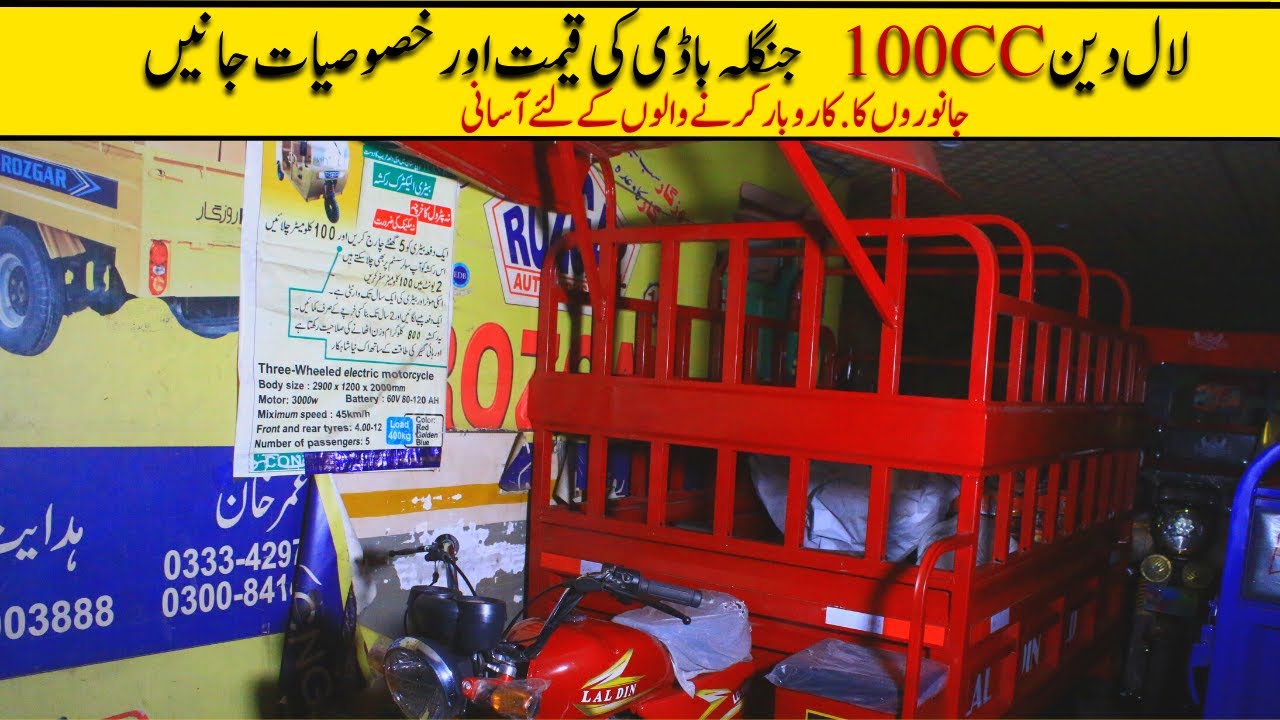 Lal Din 100cc JAngla Body Loader Rickshaw Price II Pak Vloggers - YouTube