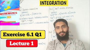 Exercise 6.1 Q1 | Unit 6 Integration | Class 12 New Mathematics Book Sindh Board