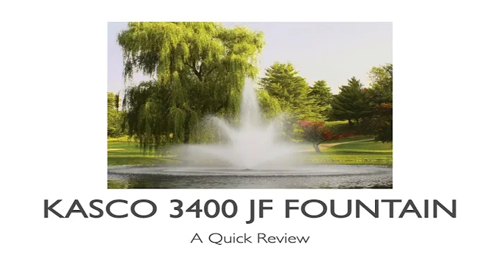 Kasco 3400 JF Fountain - Quick Review