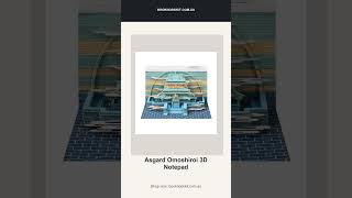 Asgard Omoshiroi 3D Notepad | DIY Book Nook Kit #Shorts
