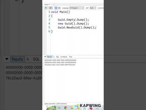 C#'ta Guid.Empty, new Guid() ve Guid.NewGuid() farkı? #shorts