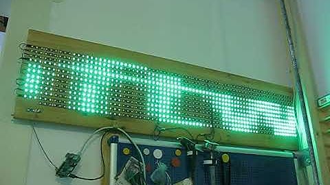 LED-Matrix über ArtNet von QLC+ gesteuert