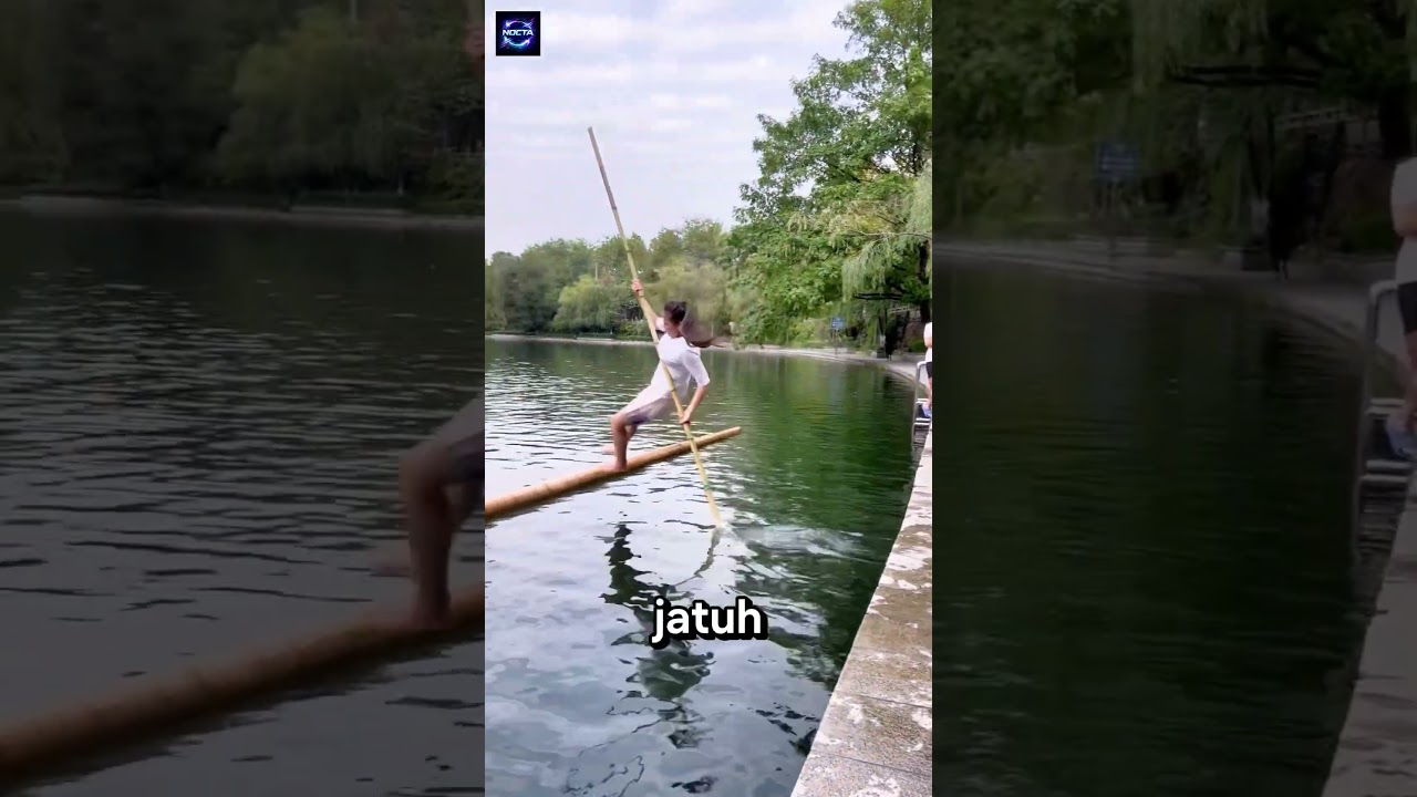Bagaimana Cara Orang Cina Bisa Mengapung Hanya Dengan 1 Batang Bambu? 😱