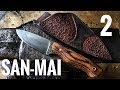 Making a San-Mai Knife (part 2) Handle &amp; Leather Sheath