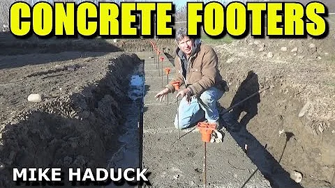 POURING CONCRETE FOOTERS (Mike Haduck)