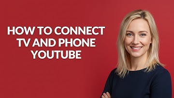 HOW TO CONNECT TV AND PHONE YOUTUBE - Julia