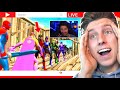 Ich STREAM-SNIPE einen KLEINEN YOUTUBER in Fortnite!