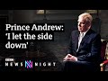 Prince andrew and jeffrey epstein full interview  bbc newsnight