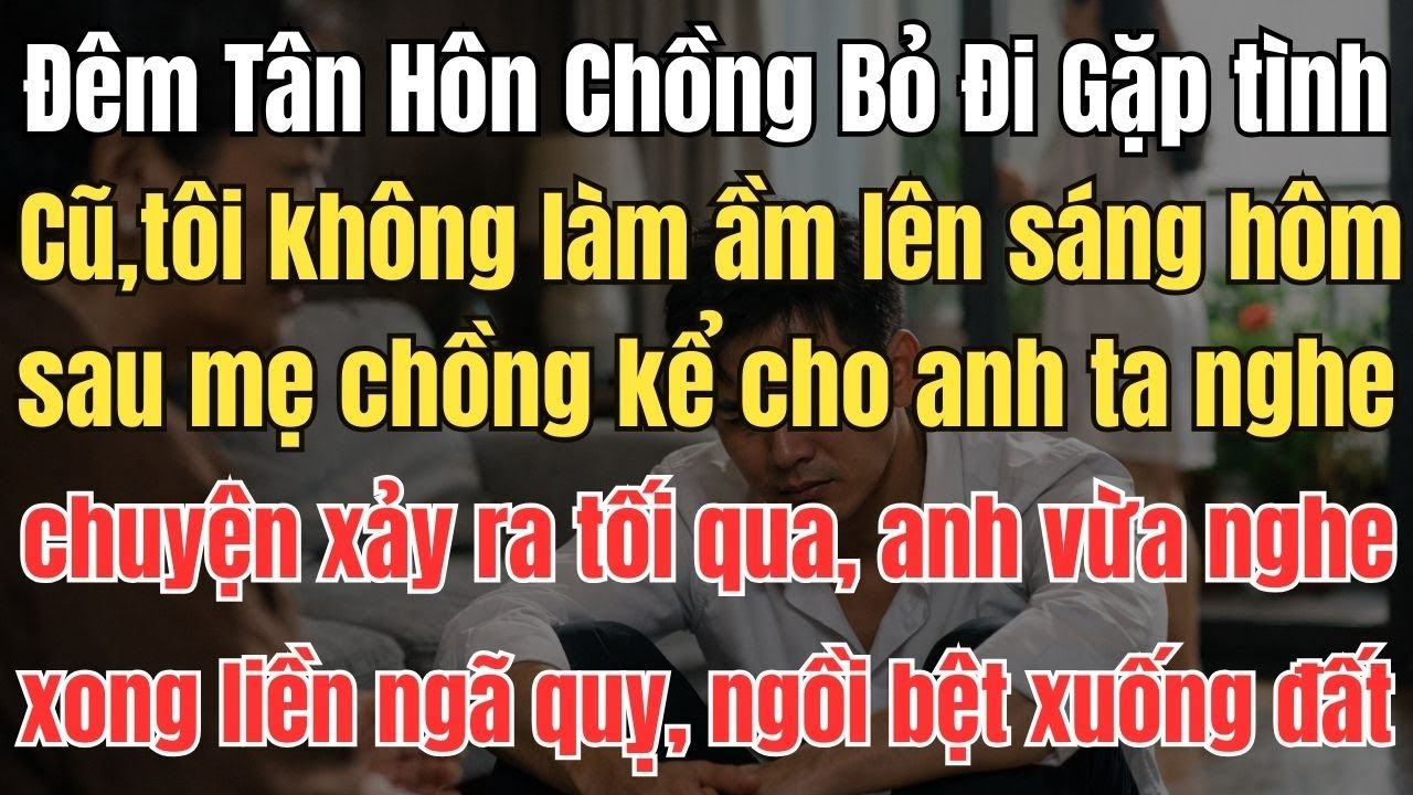 Đêm Tân Hôn Chồng Bỏ Đi Gặp Tình Cũ, tôi không làm ầm lên sáng hôm sau mẹ chồng kể cho anh ta nghe