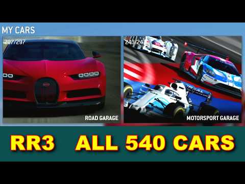 Real Racing 3 - All 540 cars after shutdown