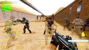 Counter Strike Source - Zombie Escape mod online gameplay on Boatescape101 map