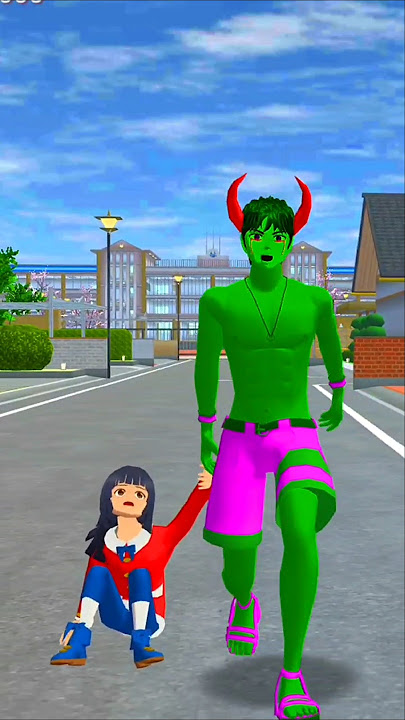 Mayu called her father and her mother came.#sakuraschoolsimulator #funny #funnycartoon