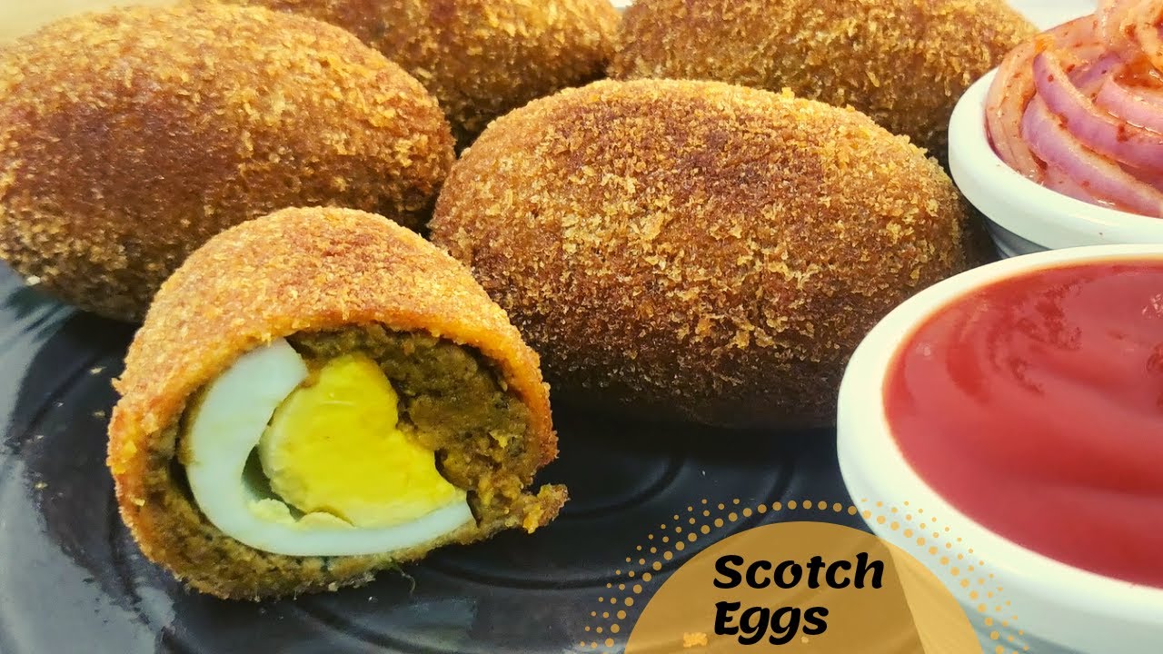 Scotch Eggs | Starters | Crispy Kheema Wrapped Eggs | Egg Recipe | Kinder Eats