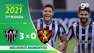 ATLÉTICO-MG 3 X 0 SPORT | MELHORES MOMENTOS | 21ª RODADA BRASILEIRÃO 2021 | ge.globo screenshot 1