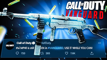 the BROKEN MP40 in VANGUARD! (Best MP40 Class Setup)