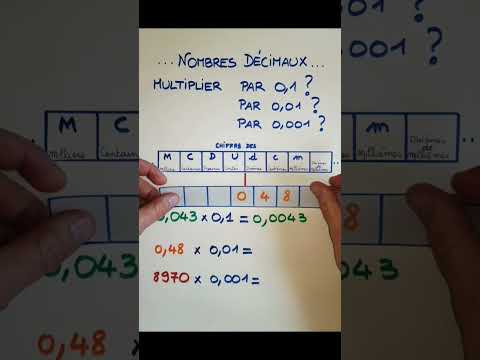 Nombres décimaux. Multiplication
