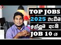 Top jobs in 2025 ලෝකයේ  වැඩිම ඉල්ලුමක් ඇති job 10 #TopJobsInSriLanka #jobsinsrilanka #mostpaidjobs
