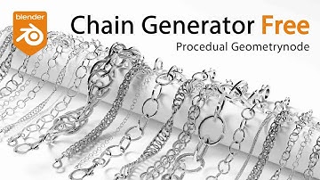 Chain Generator 【FREE】Blender Geometrynnode