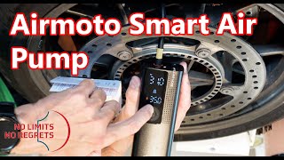 AIRMOTO Smart Air Pump MOTORCYCLE TIRE Pump Review for Track Days