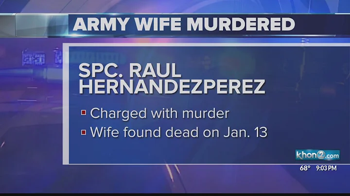 Soldier charged in wife's death on Schofield Barra...