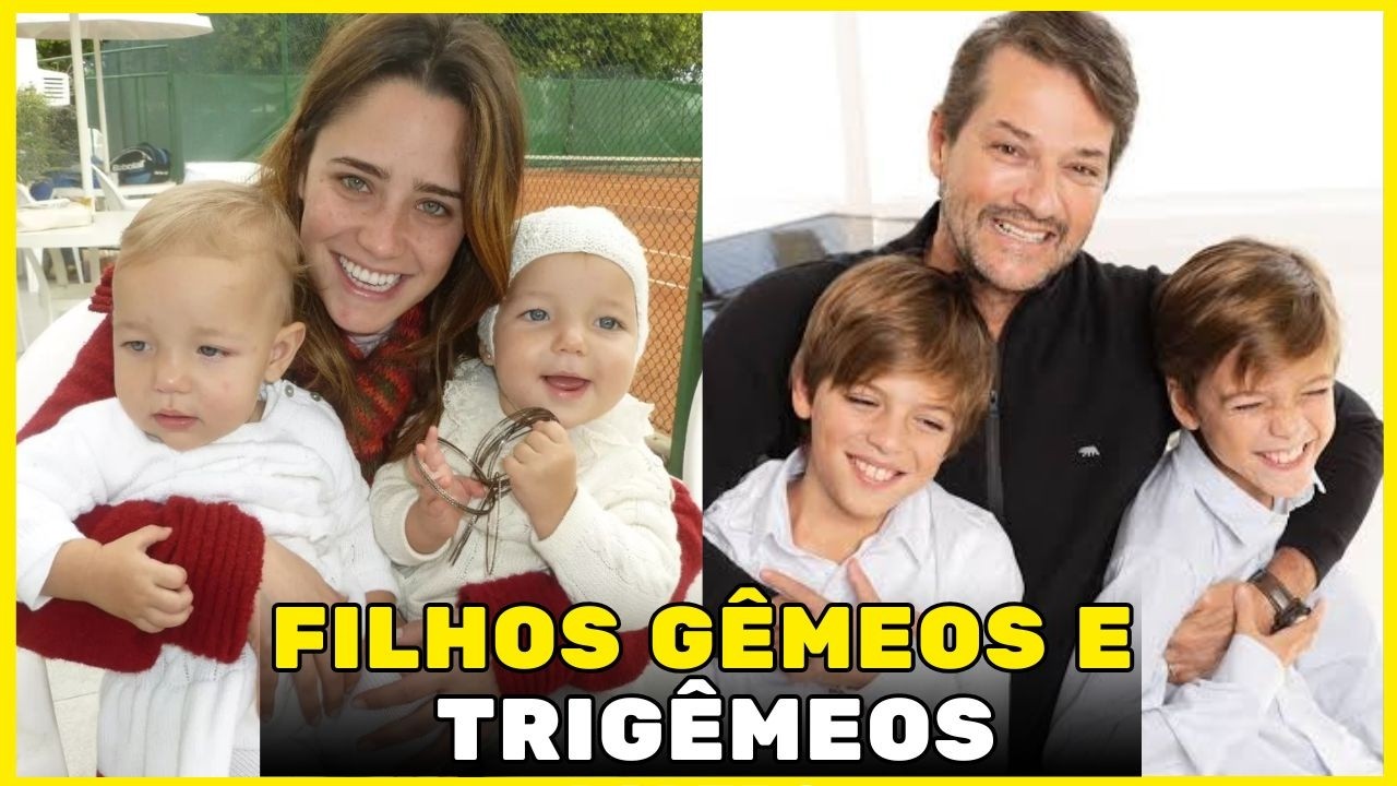 30 FAMOSOS QUE TEM FILHOS GÊMEOS E TRIGÊMEOS | VEJA