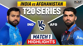India vs. Afghanistan 1st T20 match highlights